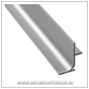 Verticale Greeplijst, RVS look geborsteld, L-profiel, 2500 mm