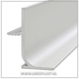 Verticale greeplijst L profiel