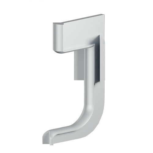 Binnenhoek geschikt voor L-profiel voor LED, RVS look