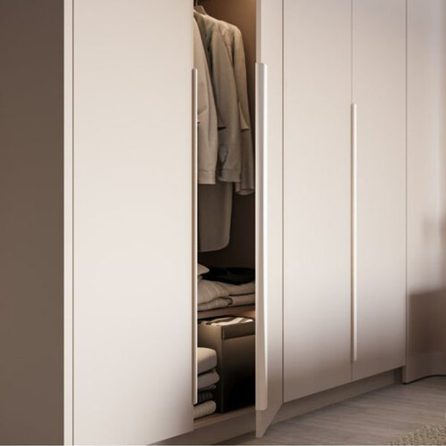 Greep Hexa, schroefbevestiging, cashmere (beige) 1200 mm