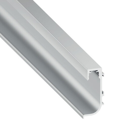Greeplijst L-profiel geschikt voor led, aluminium, lengte 5000 mm
