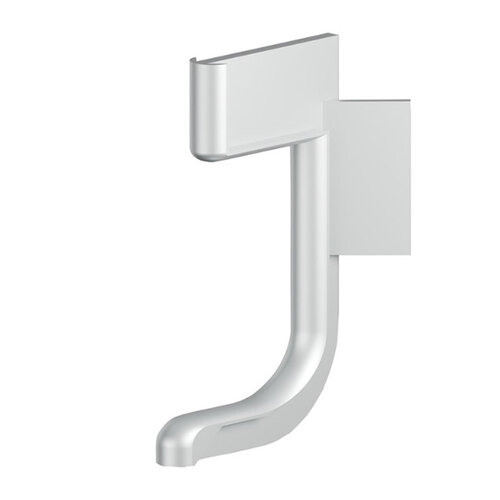 Buitenhoek geschikt voor L-profiel voor LED, aluminium look