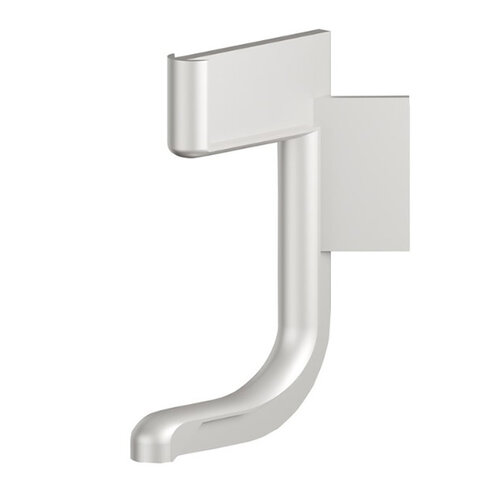 Buitenhoek geschikt voor L-profiel voor LED, RVS look