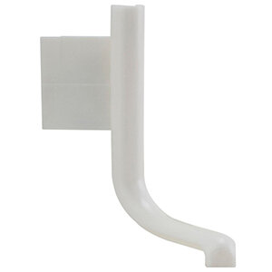 Buitenhoek voor L-profiel, wit