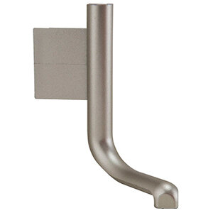 Buitenhoek voor L-profiel, RVS-look