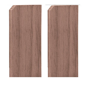 Houten Eindkapje L-profiel Amerikaans Noten