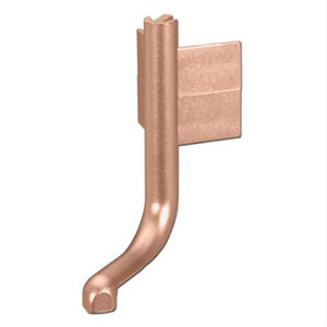 Buitenhoek voor L-profiel, koper