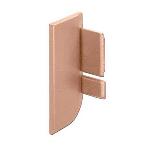 Eindkapje L-profiel links, koper