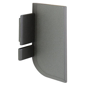 Eindkapje L-profiel rechts antraciet