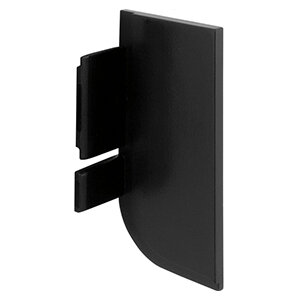 Eindkapjes L-profiel rechts, zwart