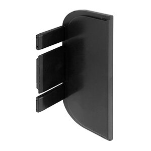 Eindkapjes C-profiel, zwart