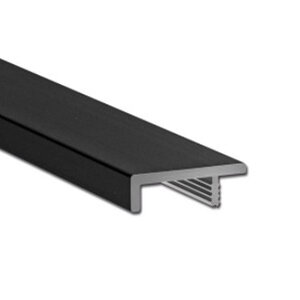 Greeplijst, mat zwart