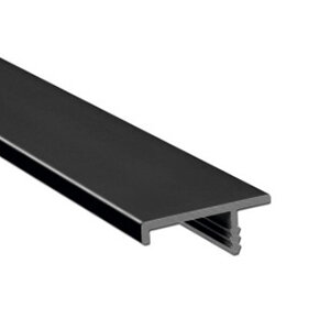 Greeplijst, mat zwart