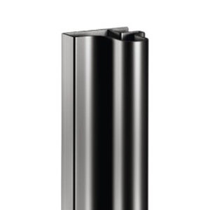 Greeplijst, aluminium, mat zwart