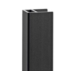 Versterkingsprofiel, aluminium, mat zwart