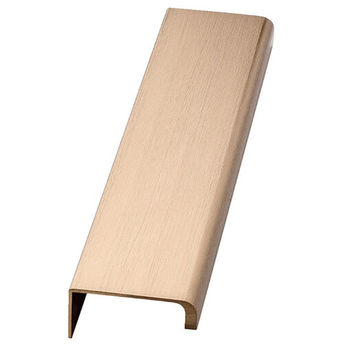 Greep Artisan, met schroefbevestiging, messing geborsteld