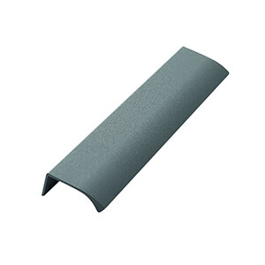 Greep Edge Straight, met schroefbevestiging, warm grijs gecoat