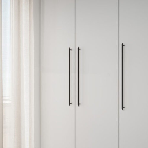 Greep Manor Mat Zwart, lengte 694 mm