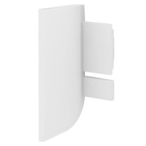 Eindkapjes L-profiel links wit