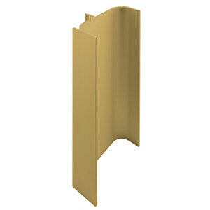Verticale Greeplijst, C-profiel, mat goud, 2500 mm