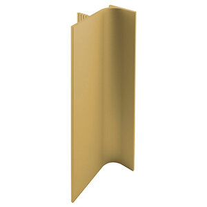 Verticale Greeplijst, L-profiel, mat goud, 2500 mm