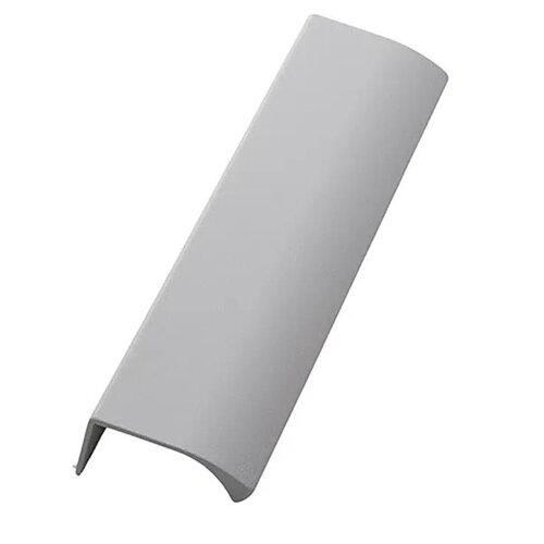 Greep Edge Straight, met schroefbevestiging, warm grijs gecoat